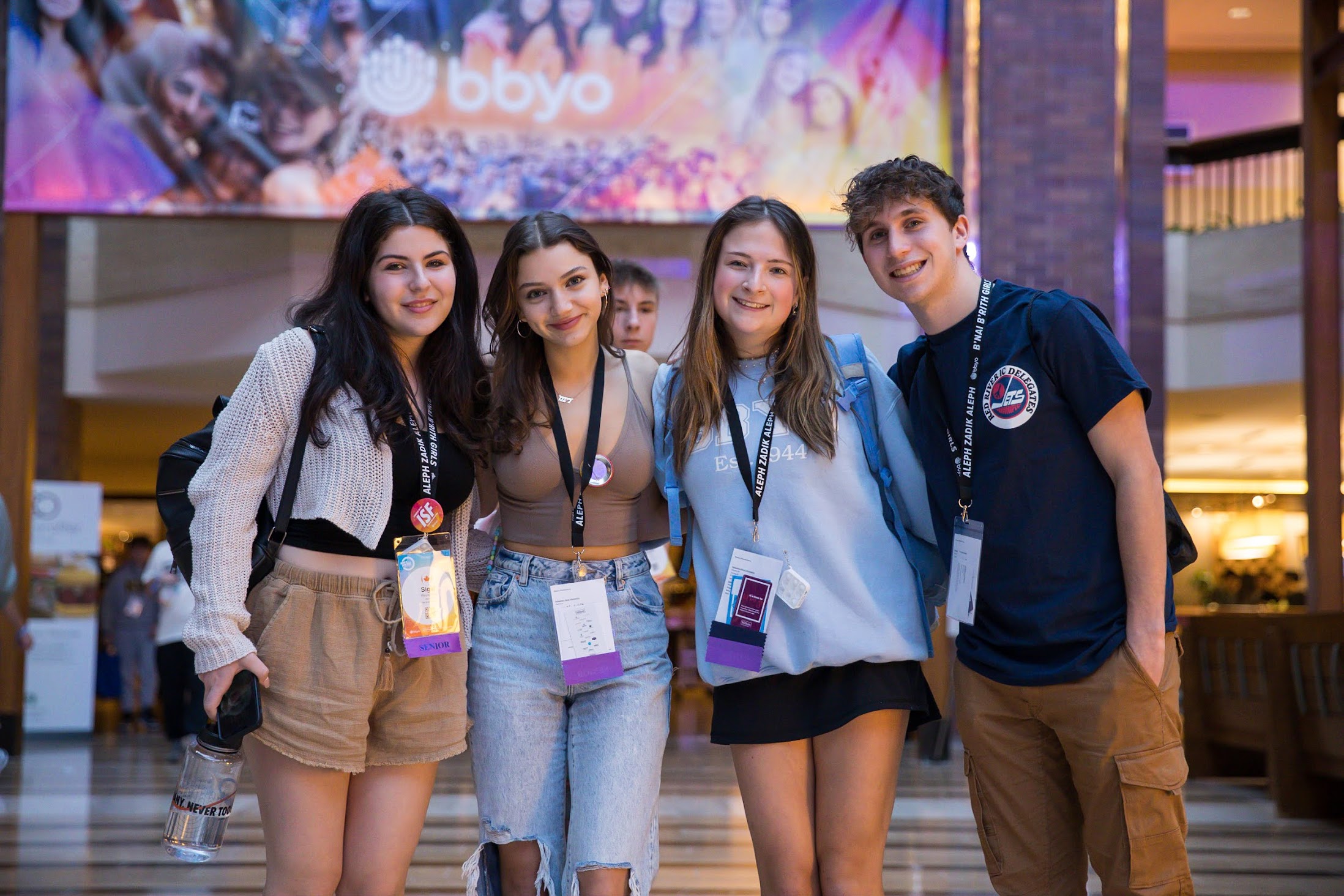 Group of people celebrating on stage