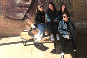 Group of people celebrating on stage