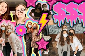 Group of people celebrating on stage