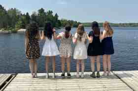 Group of people celebrating on stage