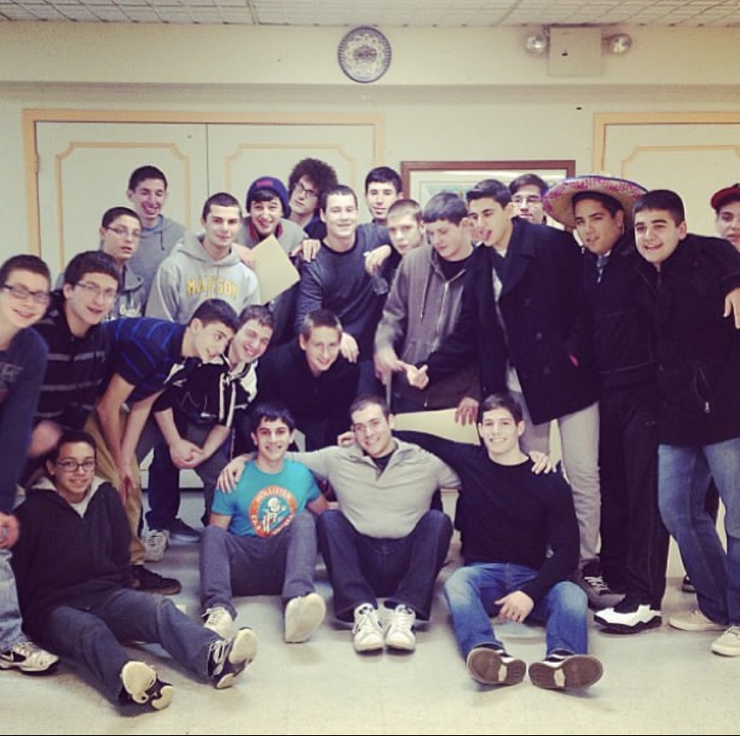 Group of people celebrating on stage