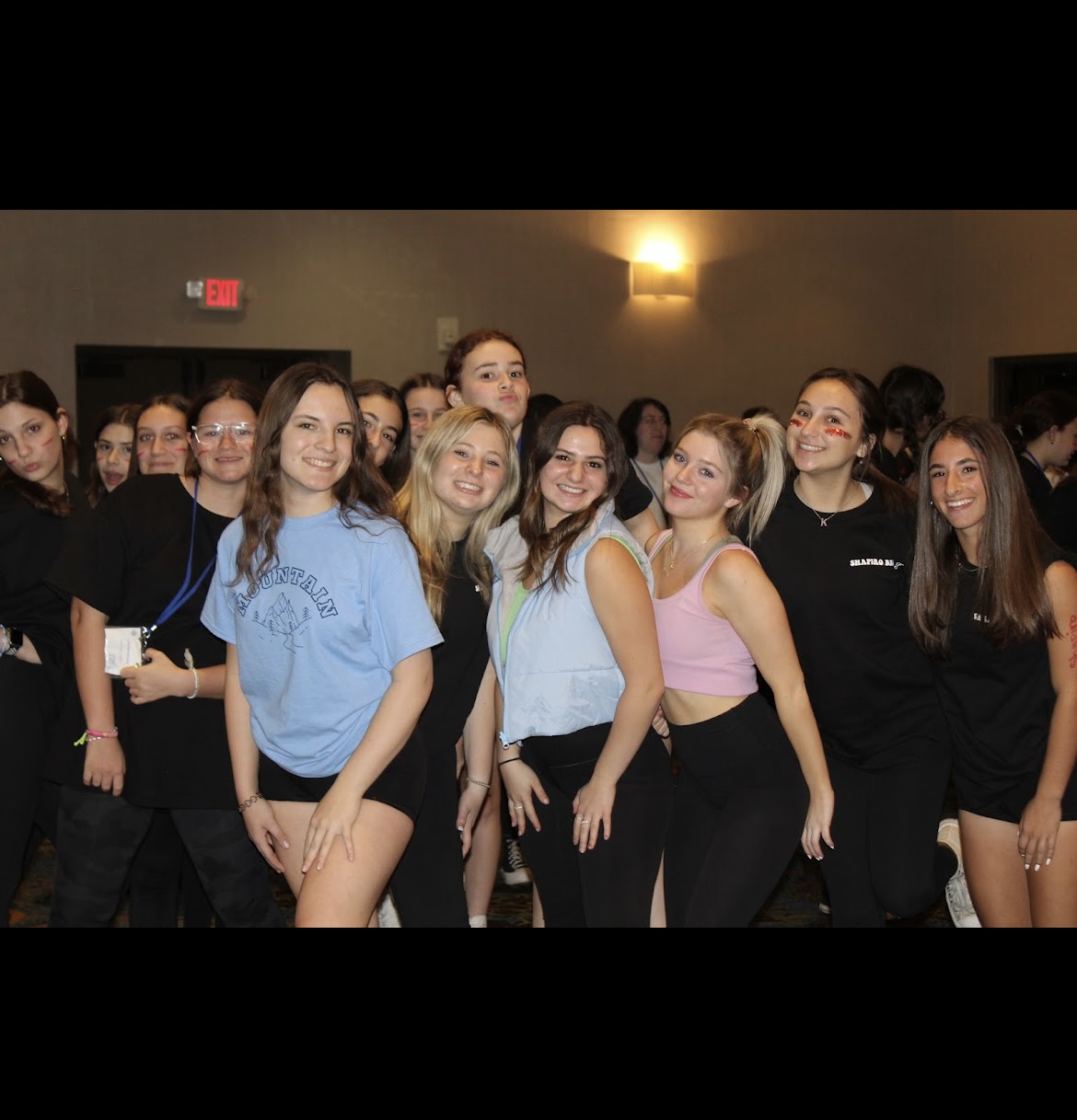 Group of people celebrating on stage