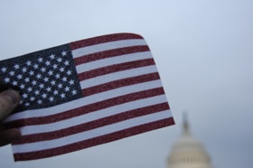 Group of people celebrating on stage