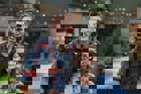 Group of people celebrating on stage