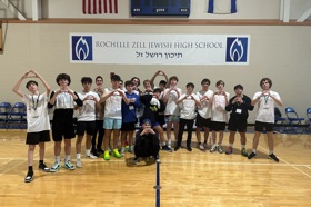Group of people celebrating on stage