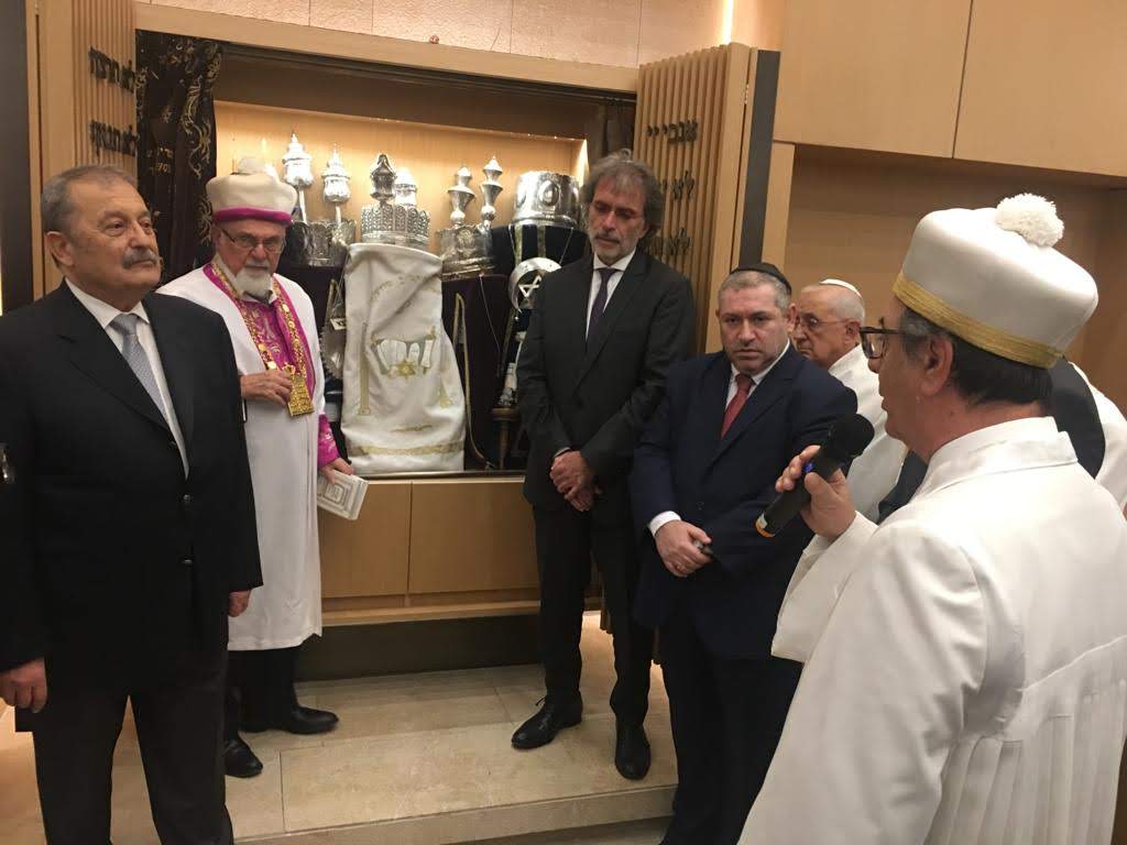 Group of people celebrating on stage