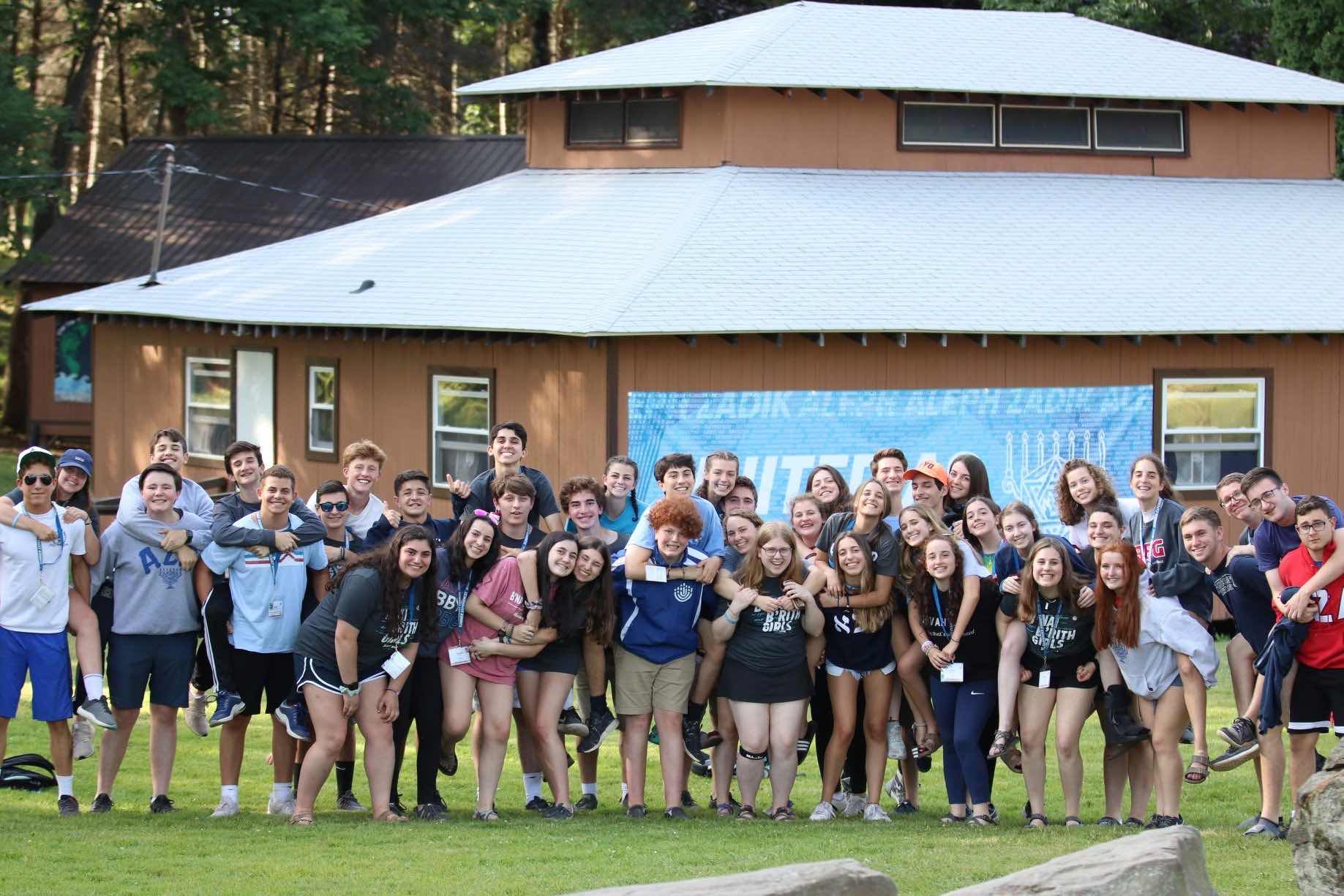 Group of people celebrating on stage