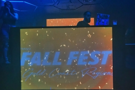 Group of people celebrating on stage