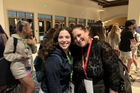 Group of people celebrating on stage