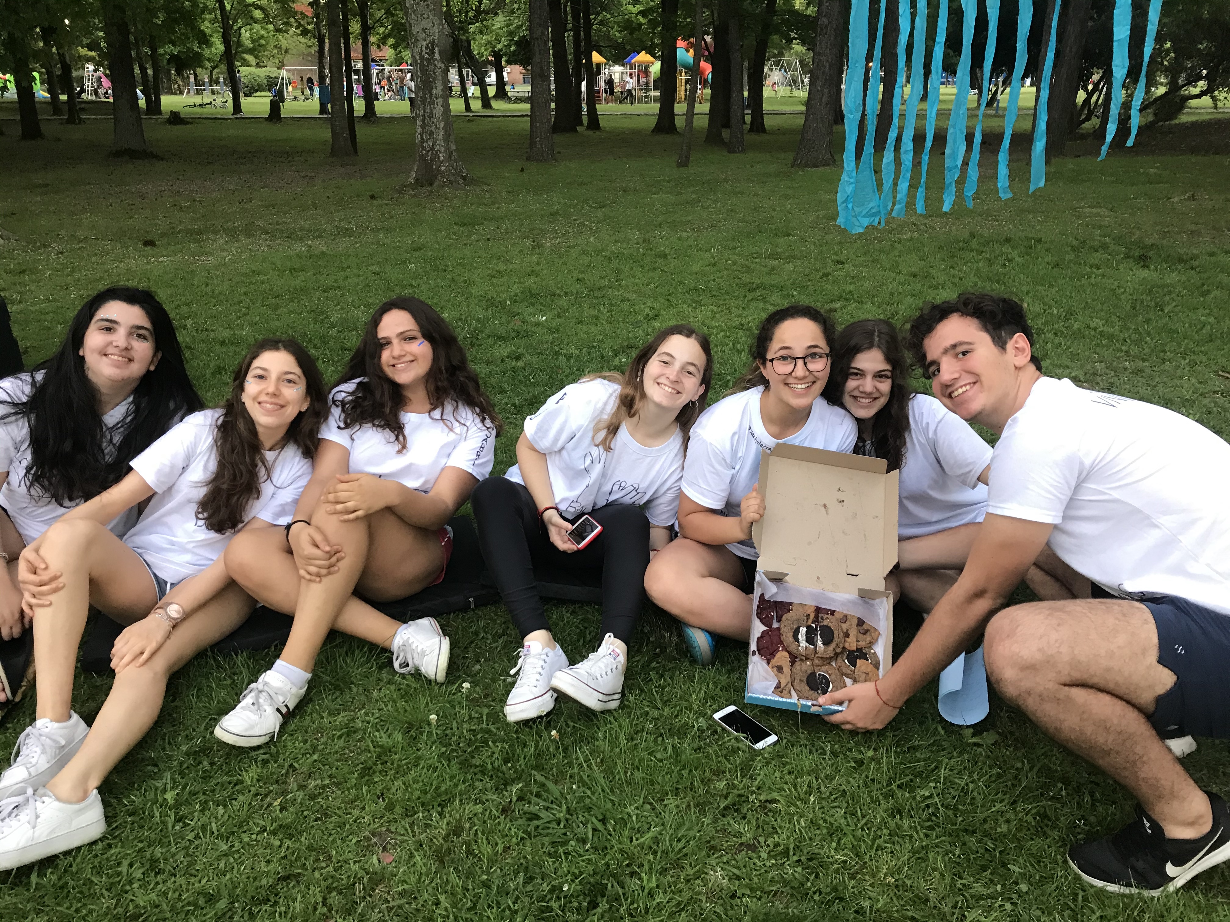Group of people celebrating on stage
