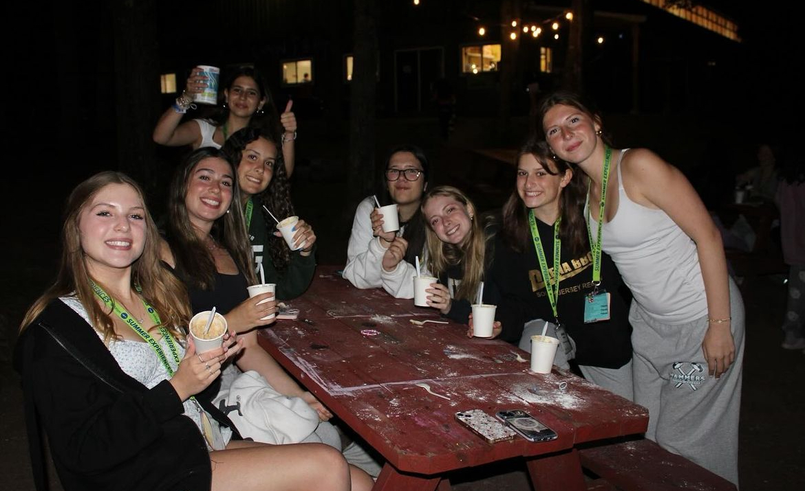 Group of people celebrating on stage