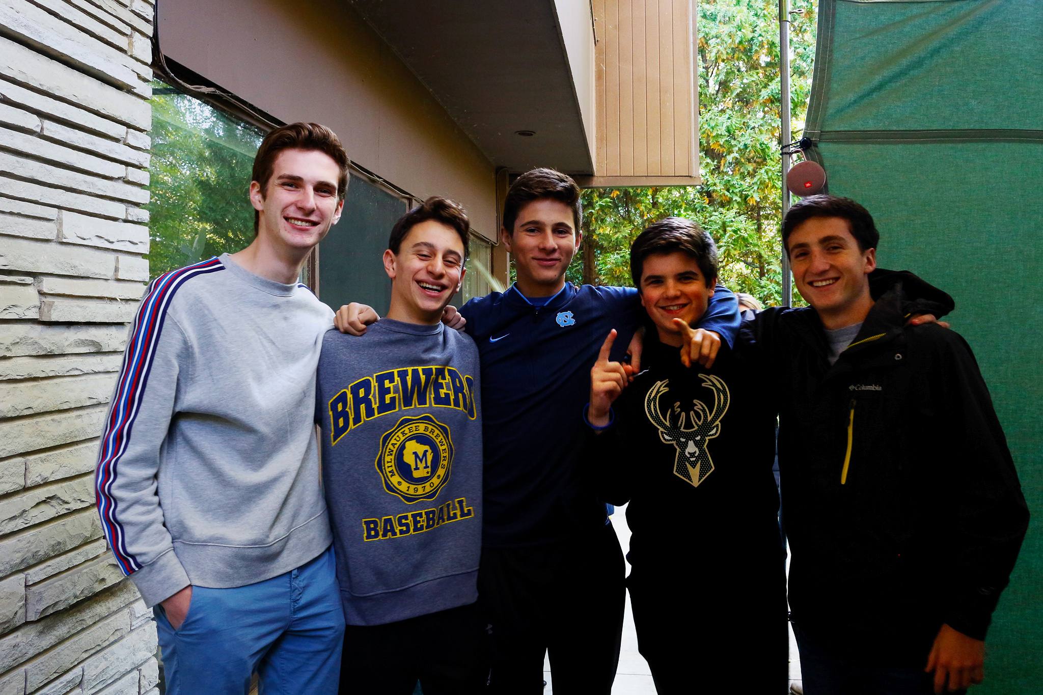 Group of people celebrating on stage