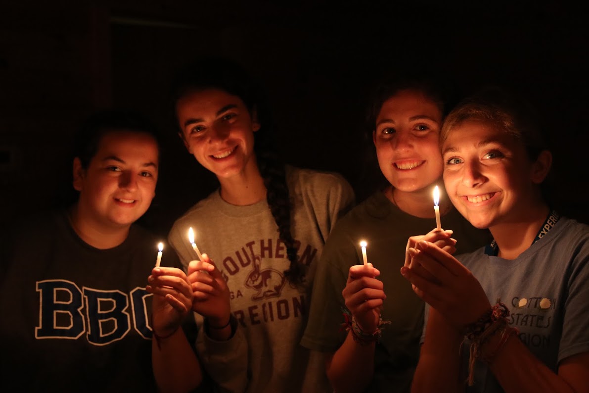Group of people celebrating on stage