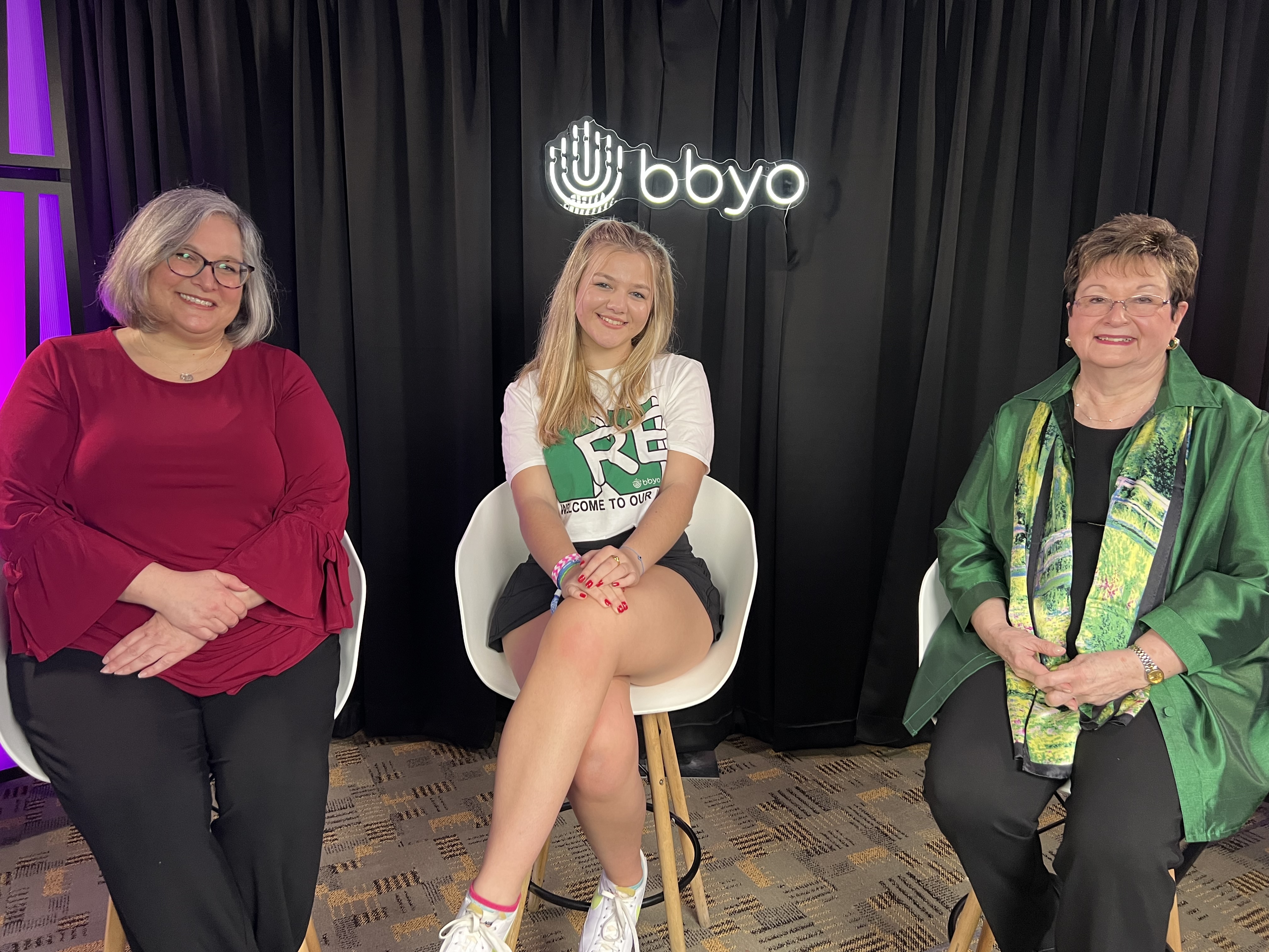 Group of people celebrating on stage