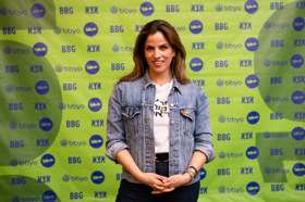 Group of people celebrating on stage