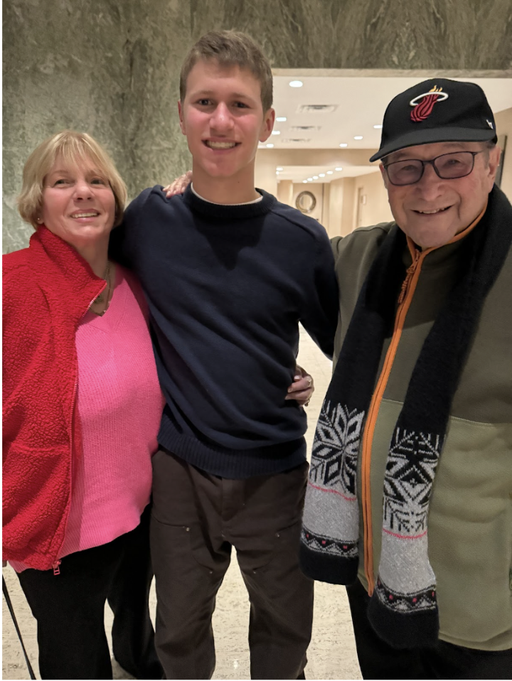 Group of people celebrating on stage