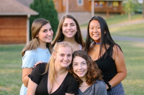 Group of people celebrating on stage