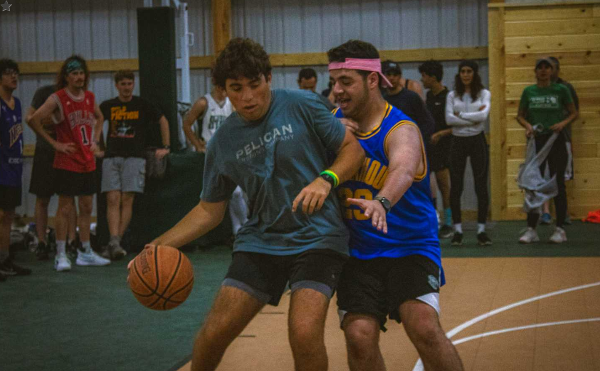 Group of people celebrating on stage