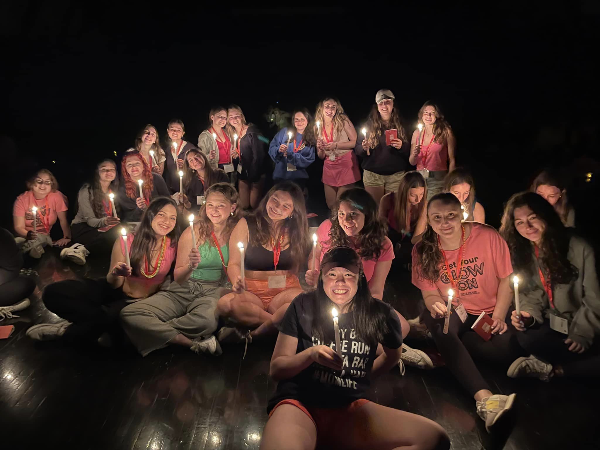 Group of people celebrating on stage