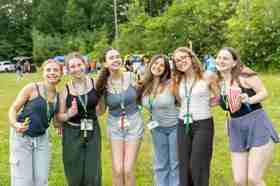 Group of people celebrating on stage