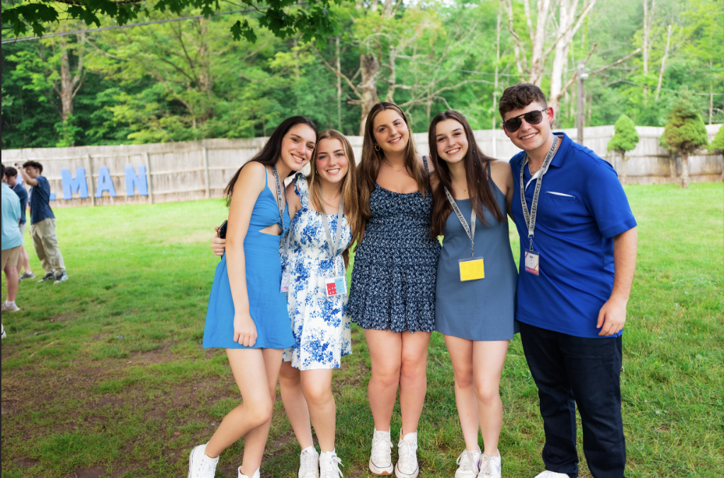 Group of people celebrating on stage