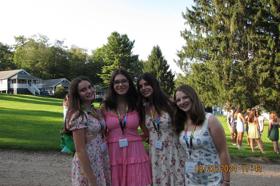 Group of people celebrating on stage