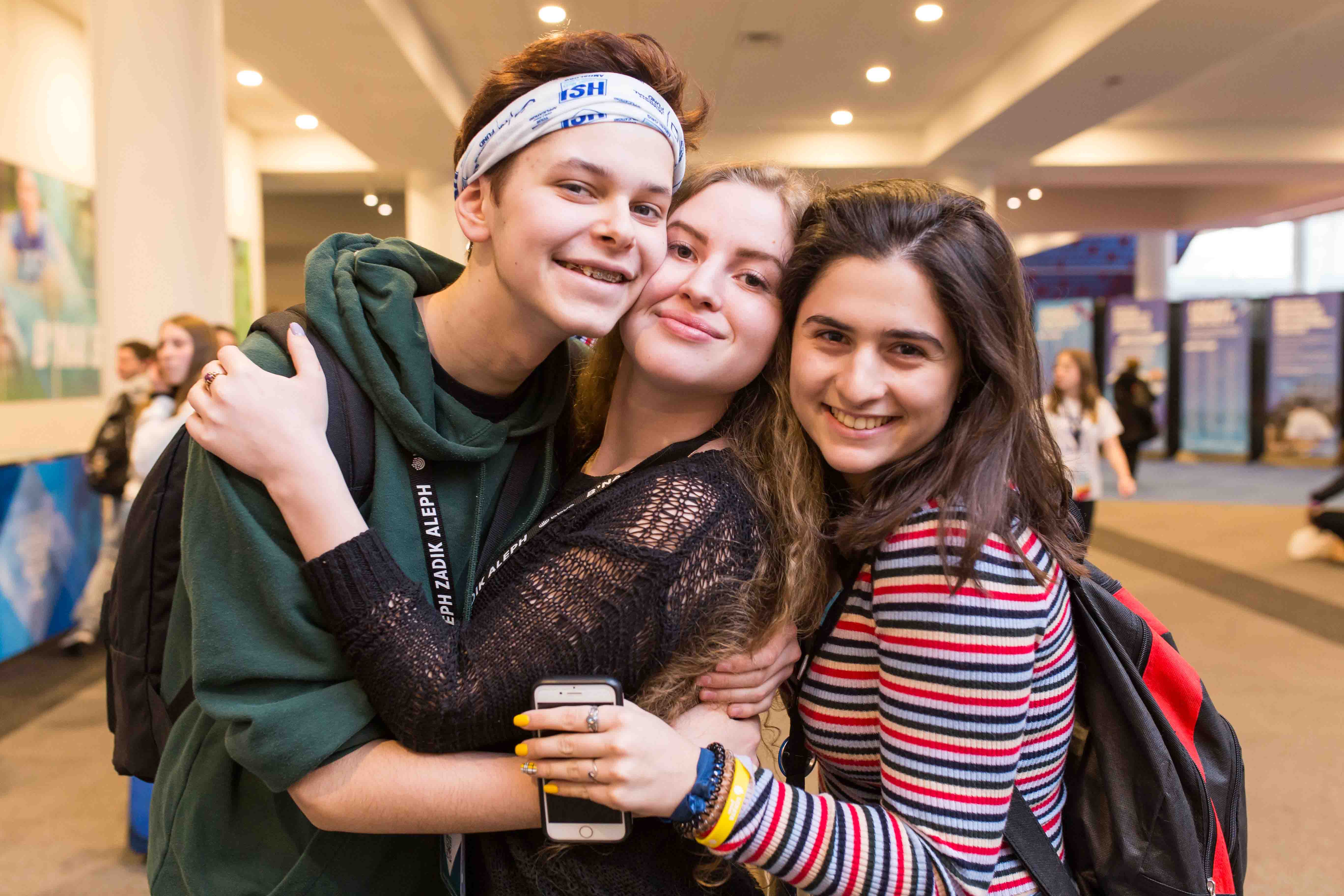 Group of people celebrating on stage