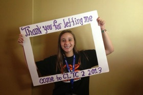 Group of people celebrating on stage