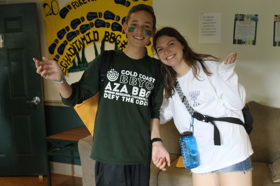 Group of people celebrating on stage