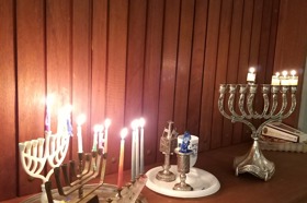 Group of people celebrating on stage