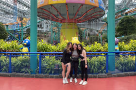 Group of people celebrating on stage