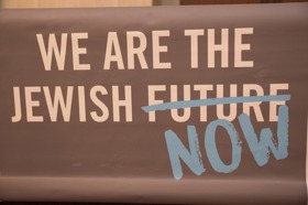 Group of people celebrating on stage