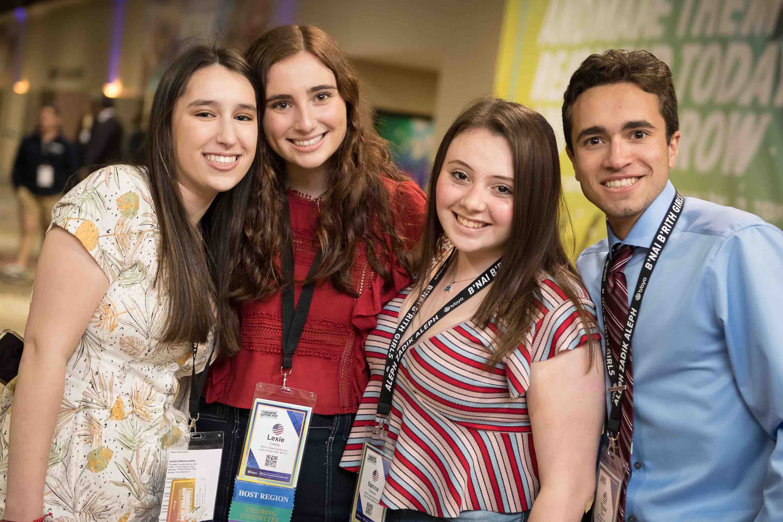 Group of people celebrating on stage