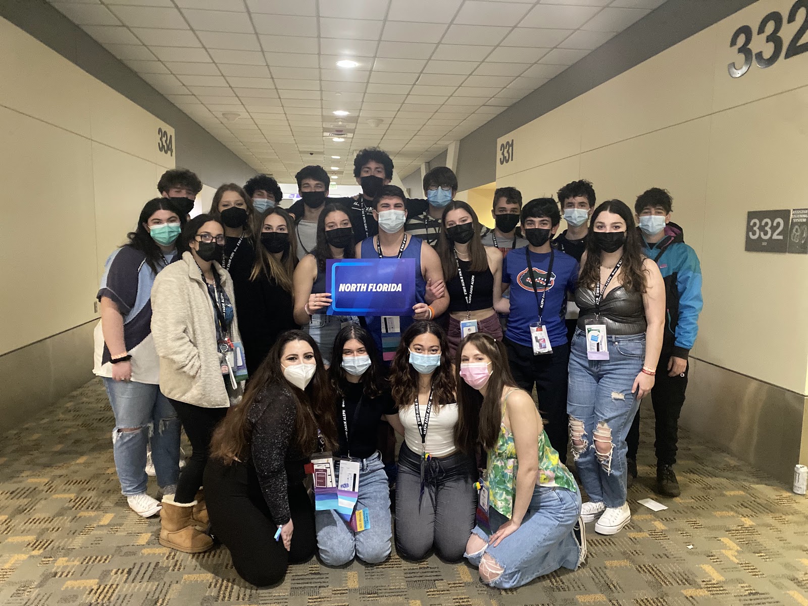 Group of people celebrating on stage