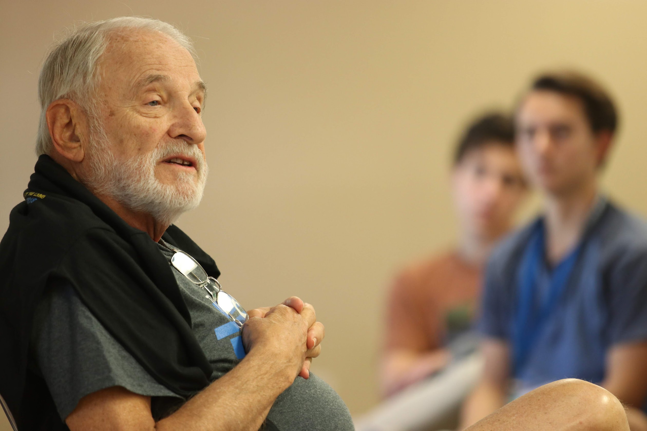 Group of people celebrating on stage