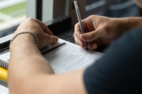 Group of people celebrating on stage