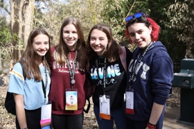 Group of people celebrating on stage
