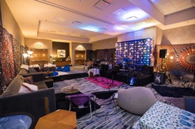 Group of people celebrating on stage