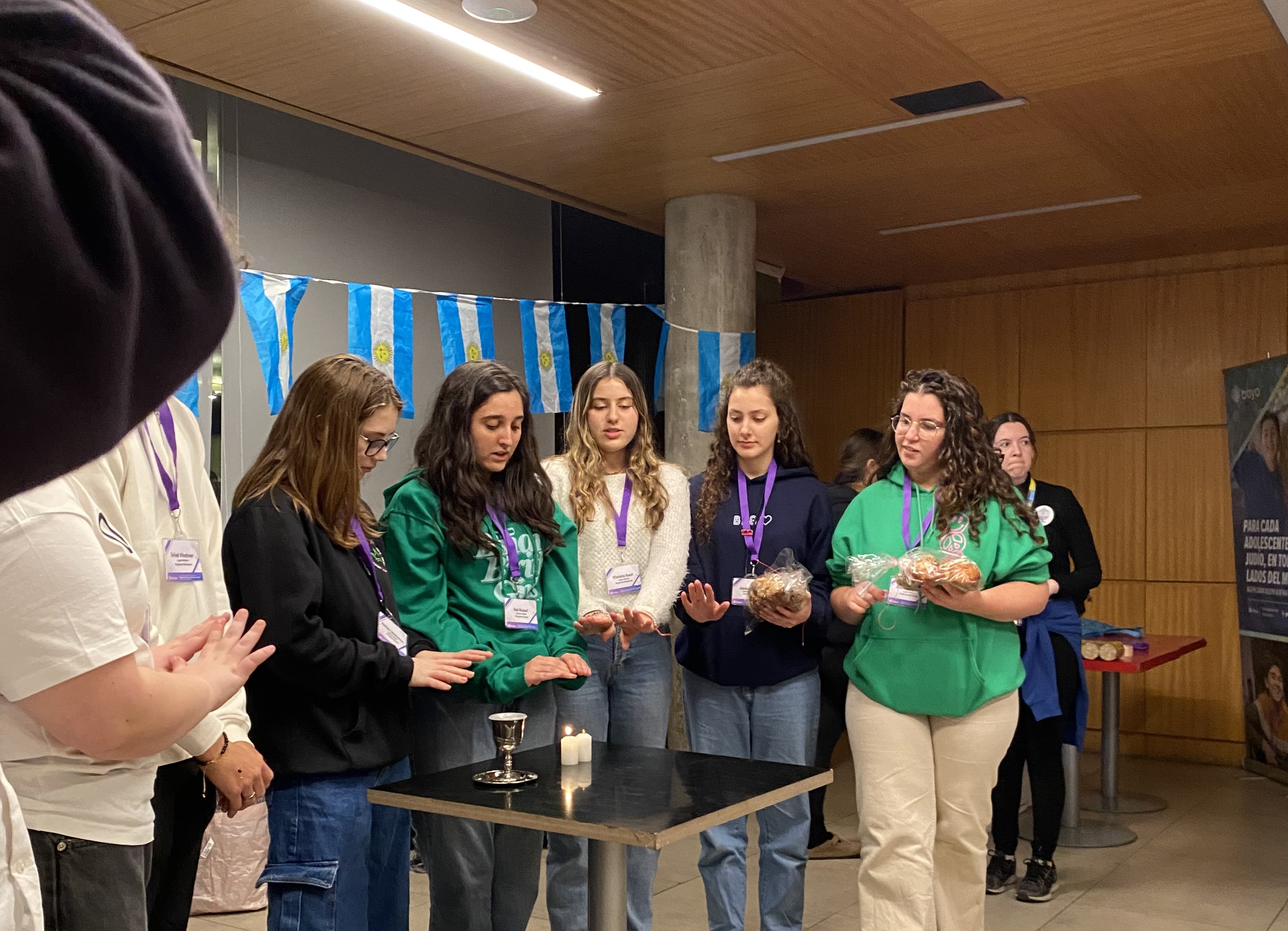 Group of people celebrating on stage