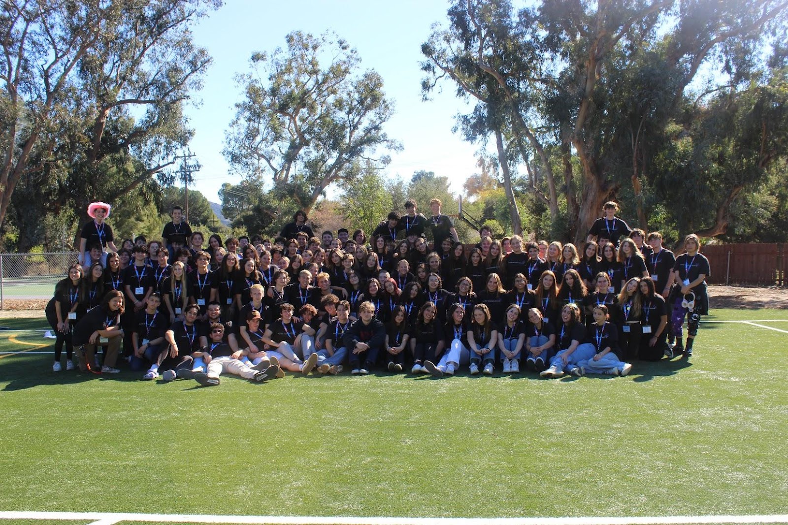 Group of people celebrating on stage