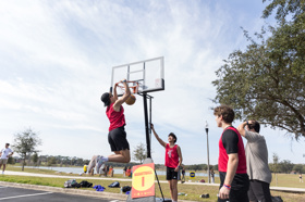 Group of people celebrating on stage