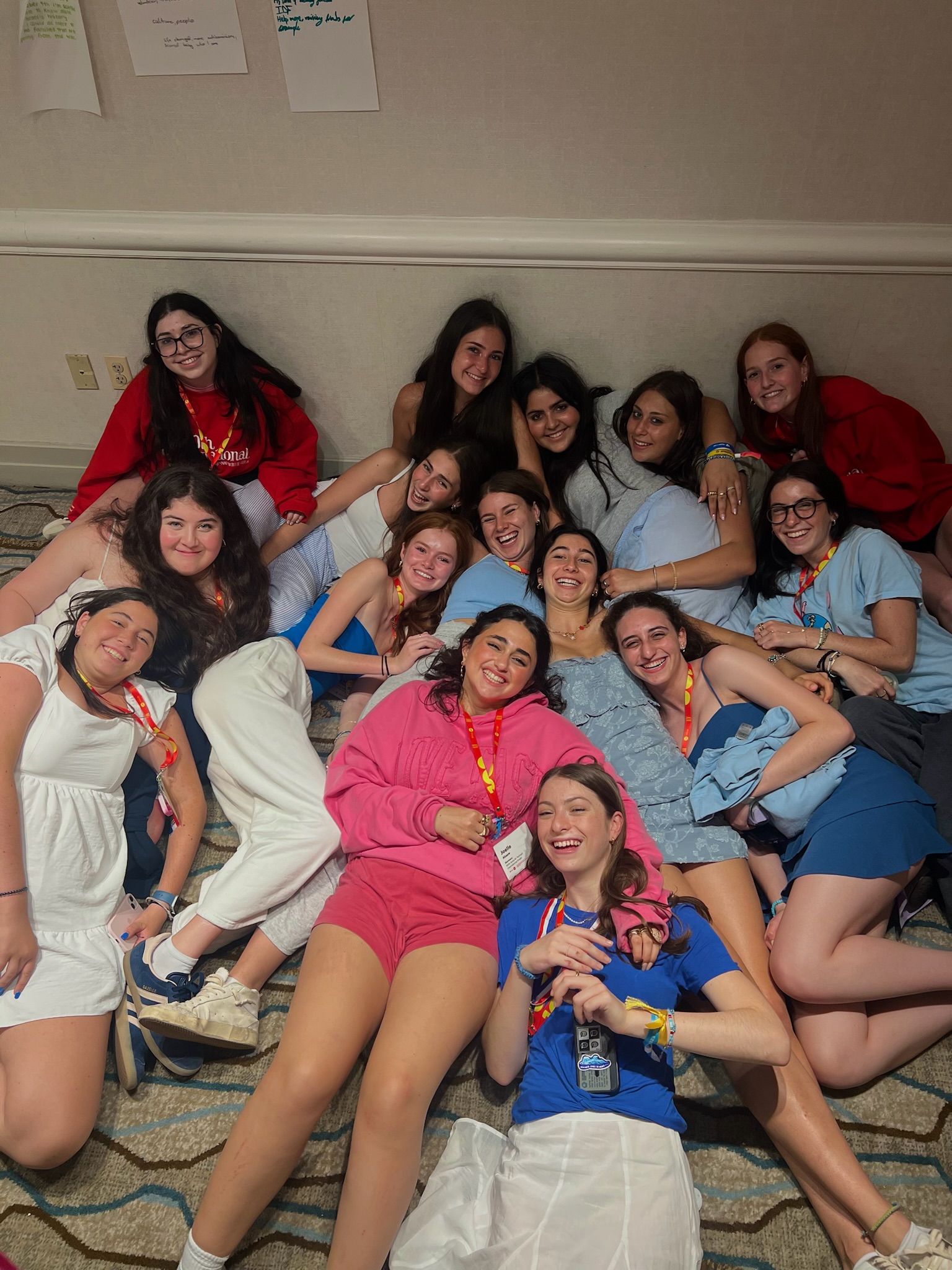 Group of people celebrating on stage