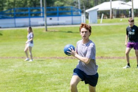 Group of people celebrating on stage
