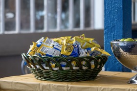 Group of people celebrating on stage