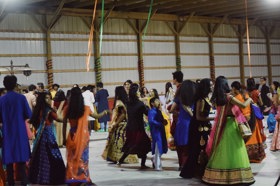 Group of people celebrating on stage