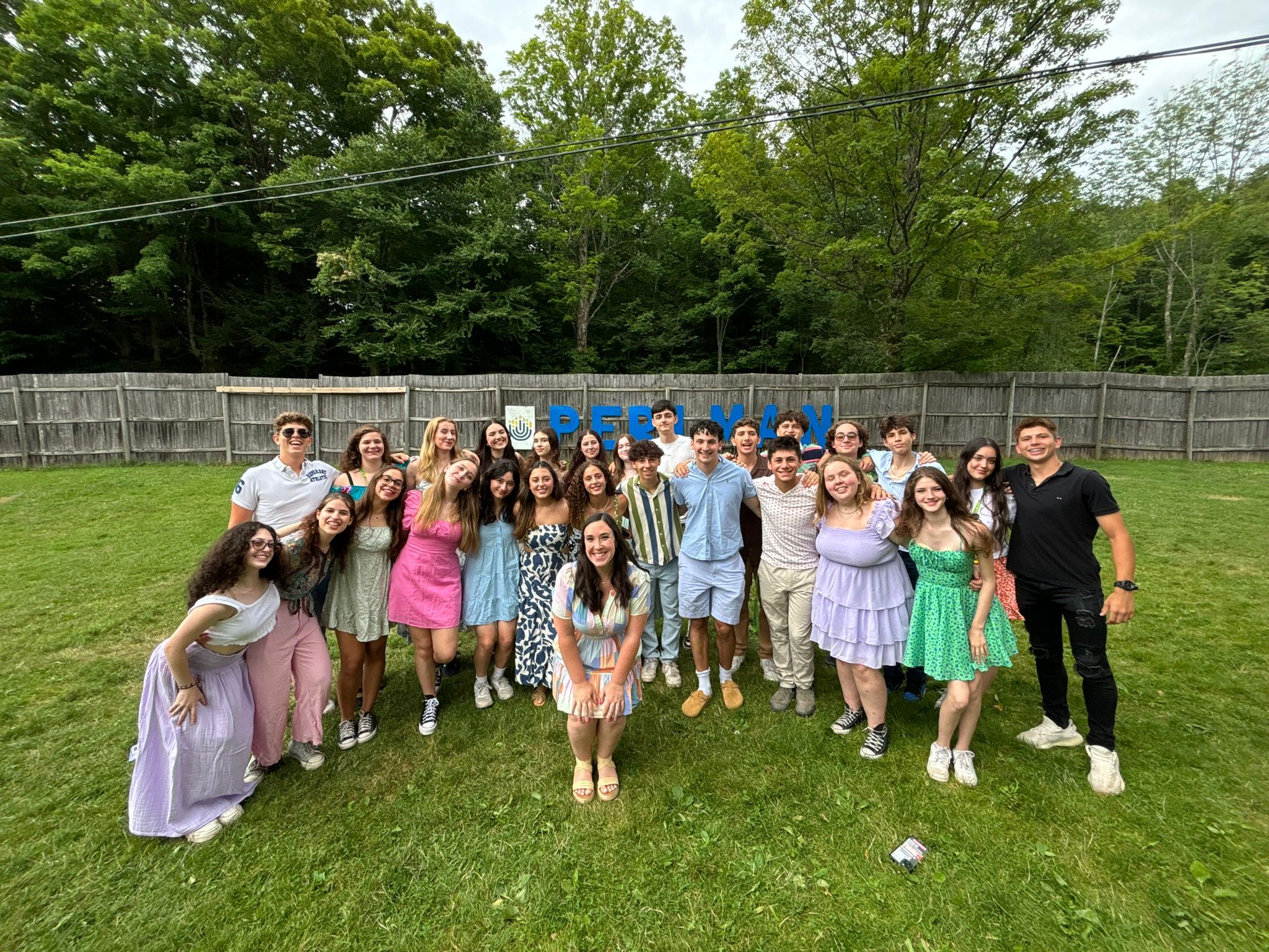 Group of people celebrating on stage