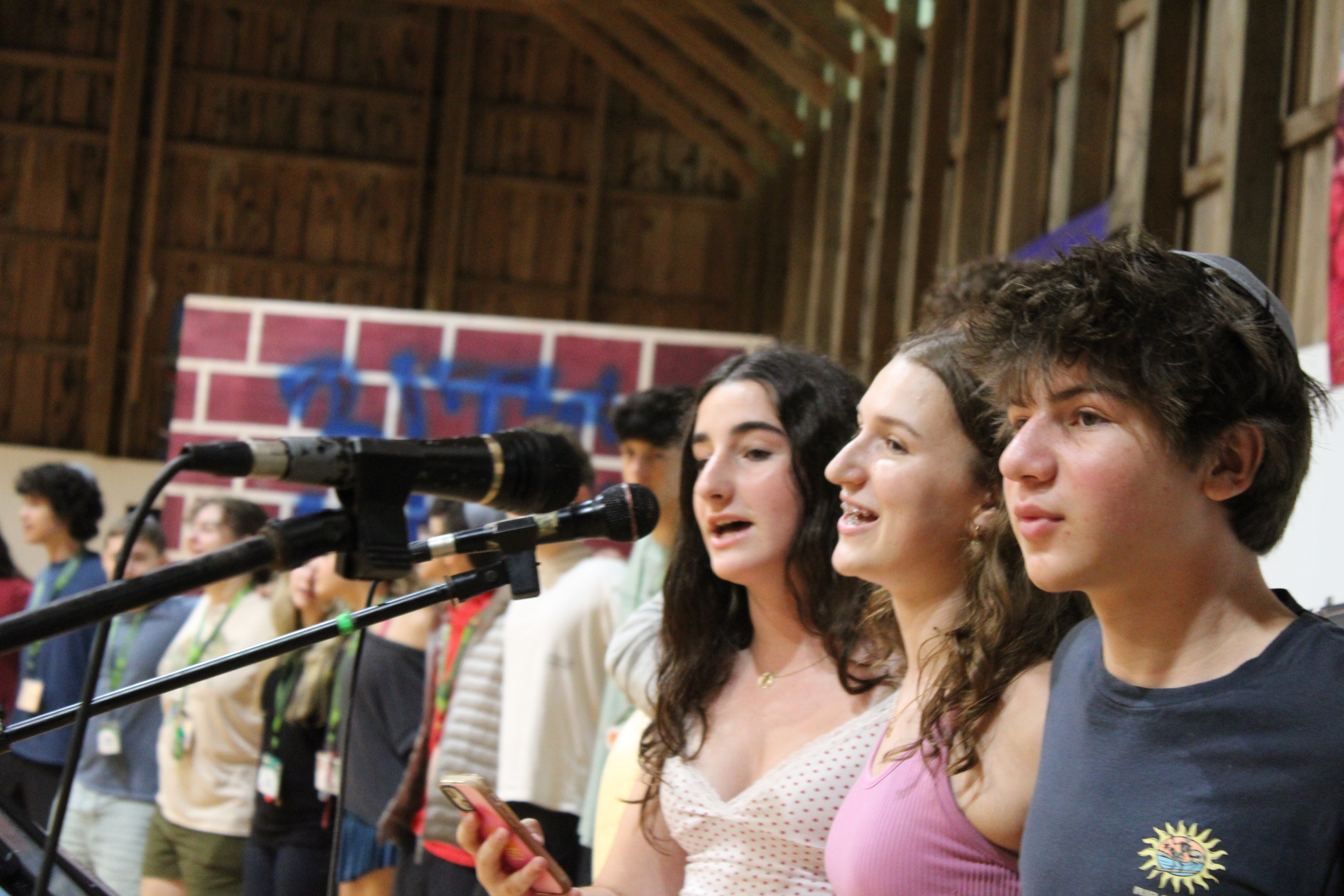 Group of people celebrating on stage