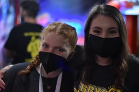 Group of people celebrating on stage