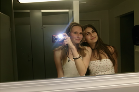 Group of people celebrating on stage