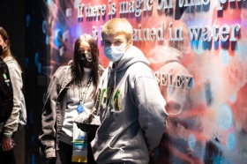 Group of people celebrating on stage